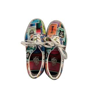 Vans Loteria Lace Up Sneakers Shoes Low Top Printed Size Men's 5.5 Women's 7.0
